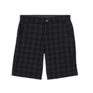 Lululemon Athletica Men's Kahuna Checkered Shorts in Black and Gray